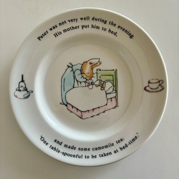 Wedgwood Beatrix Potter Peter Rabbit Plate - Picture 1 of 4